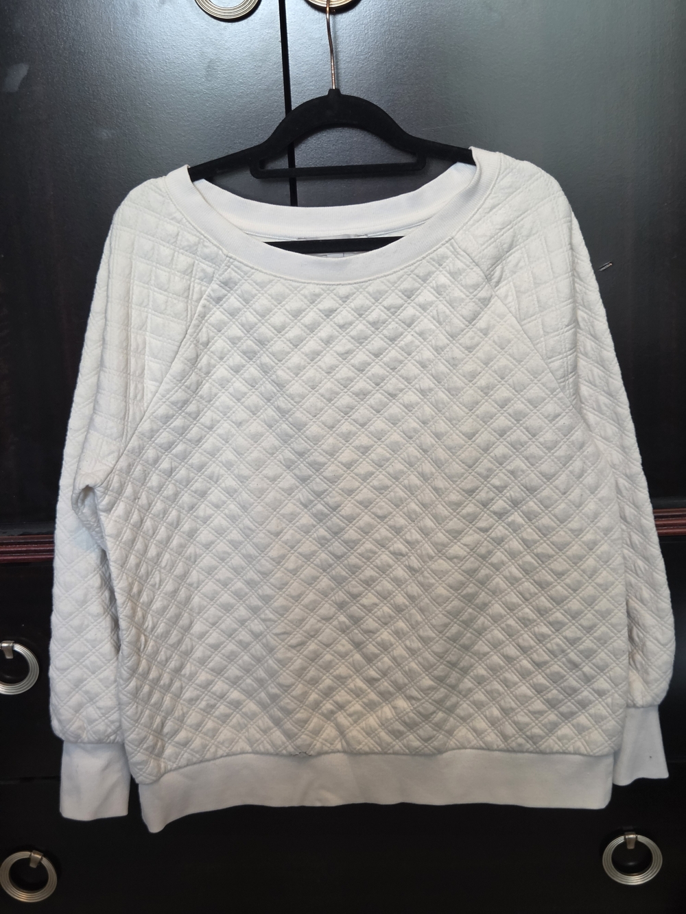 LOFT Quilted Crewneck Sweatshirt
